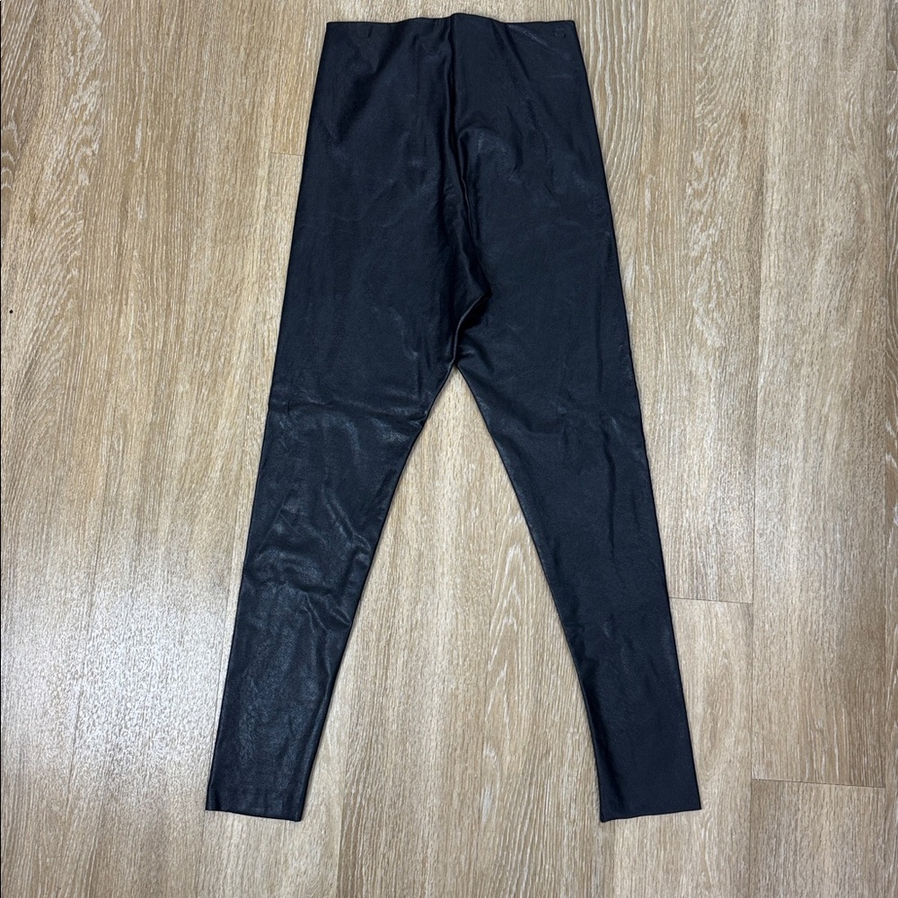 Commando Perfect Control High Rise Faux Leather Leggings sz Large - Picture 9 of 12